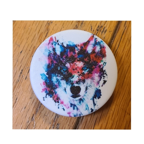 NWOT Wolf Popsocket - Picture 1 of 3